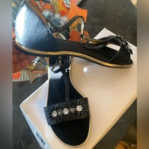 Nine West “Kurtancall” Sandal- Black 7 1/2